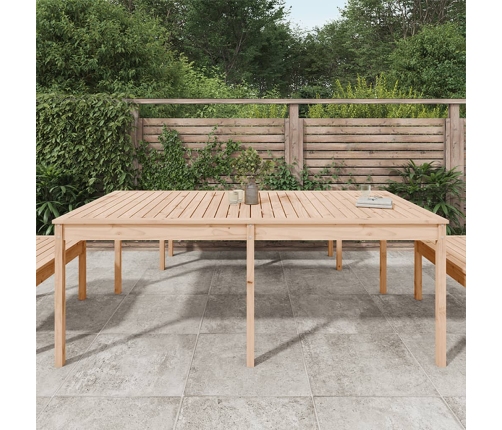 Mesa de jardín madera maciza de pino 203,5x100x76 cm