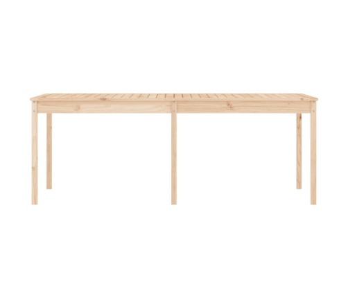 Mesa de jardín madera maciza de pino 203,5x100x76 cm