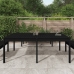 Mesa de jardín madera maciza de pino negro 203,5x100x76 cm