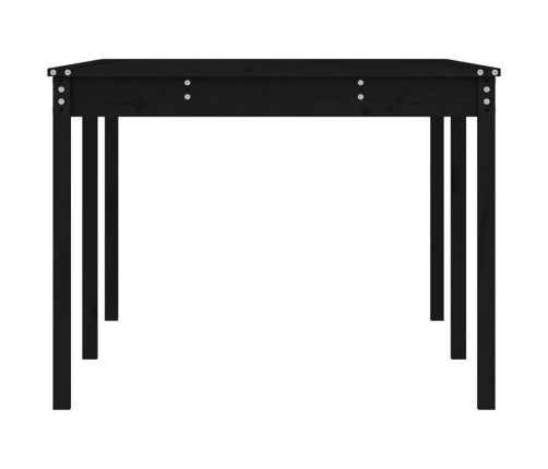 Mesa de jardín madera maciza de pino negro 203,5x100x76 cm