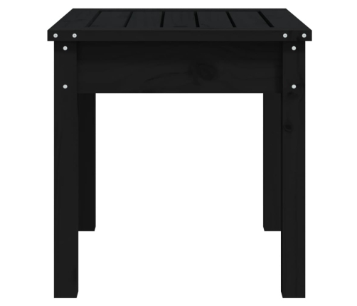 vidaXL Banco de jardín madera maciza pino negro 50x44x45 cm