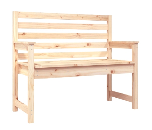 vidaXL Banco de jardín madera maciza de pino 109x48x91,5 cm