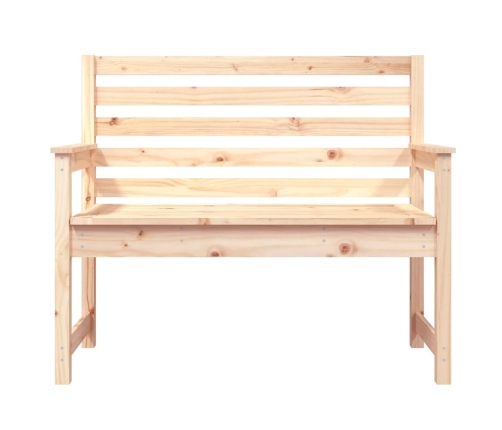 vidaXL Banco de jardín madera maciza de pino 109x48x91,5 cm