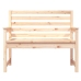 vidaXL Banco de jardín madera maciza de pino 109x48x91,5 cm