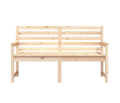 Banco de jardín madera maciza de pino 159,5x48x91,5 cm