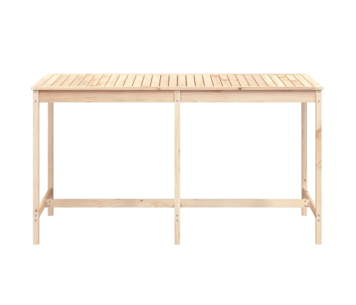 Mesa de jardín madera maciza de pino 203,5x90x110 cm