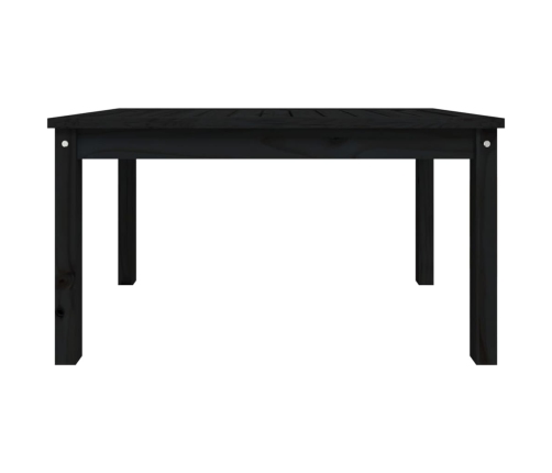 Mesa de jardín madera maciza pino negro 82,5x50,5x45 cm