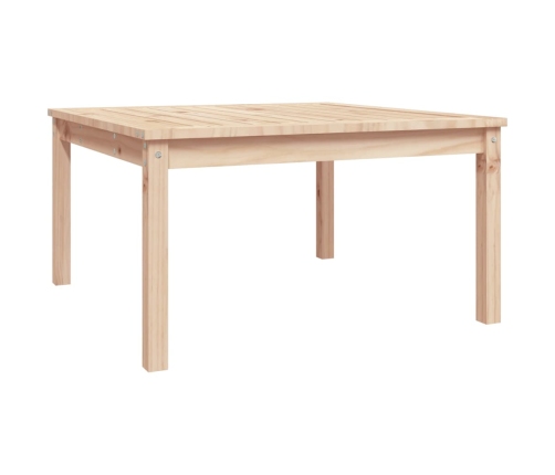 Mesa de jardín madera maciza de pino 82,5x82,5x45 cm