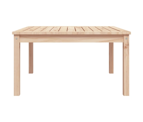 Mesa de jardín madera maciza de pino 82,5x82,5x45 cm