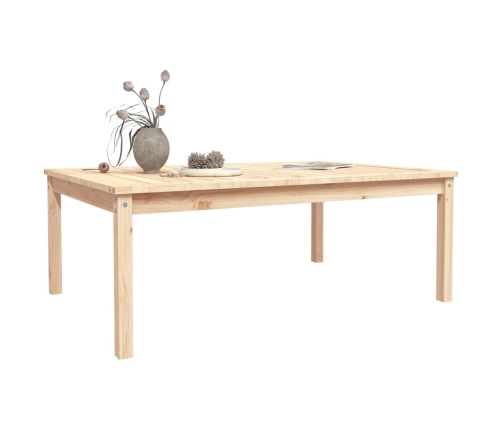 vidaXL Mesa de jardín madera maciza pino 121x82,5x45 cm