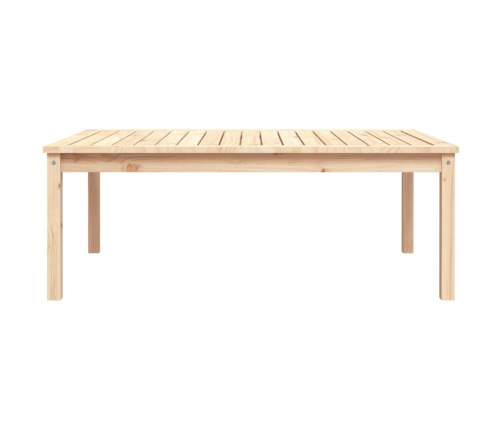 vidaXL Mesa de jardín madera maciza pino 121x82,5x45 cm