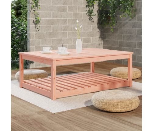 Mesa de jardín madera maciza abeto de Douglas 121x82,5x45 cm