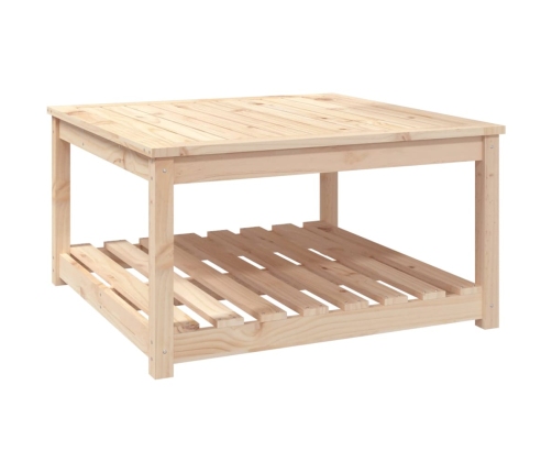 Mesa de jardín madera maciza de pino 82,5x82,5x45 cm