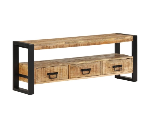 Mueble de TV madera maciza de mango 120x33x45 cm