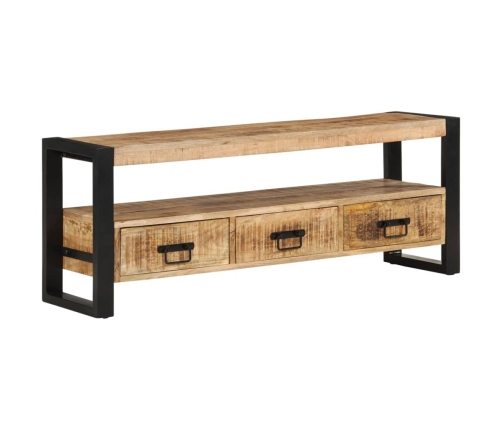 Mueble de TV madera maciza de mango 120x33x45 cm