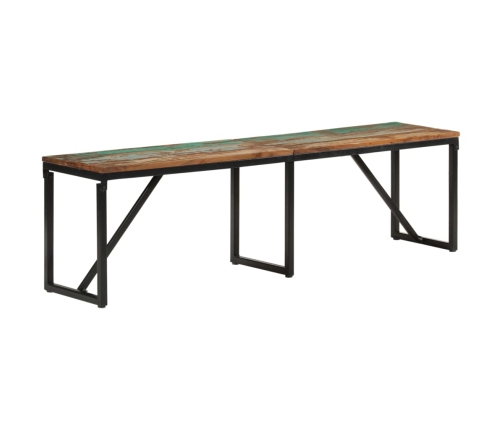 Banco de madera maciza reciclada 160x35x46 cm