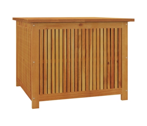 Caja de almacenaje de jardín madera maciza acacia 75x75x58 cm