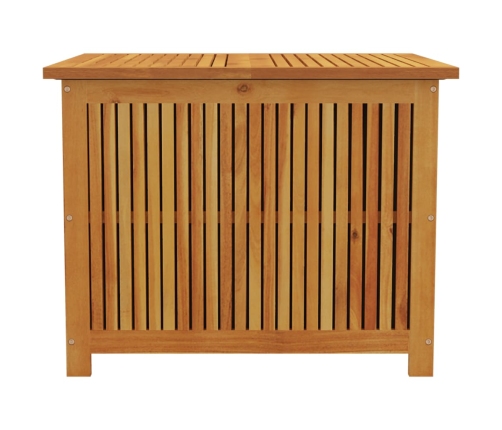 Caja de almacenaje de jardín madera maciza acacia 75x75x58 cm