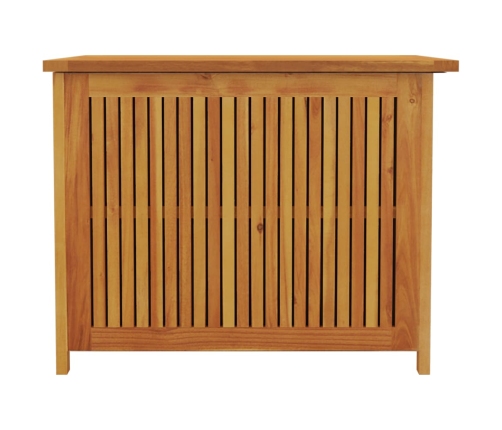 Caja de almacenaje de jardín madera maciza acacia 75x75x58 cm