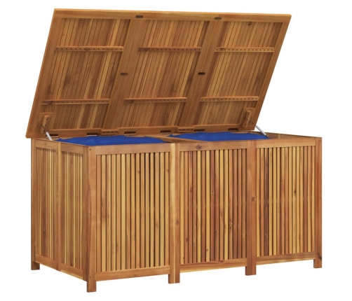 Caja de almacenaje de jardín madera maciza acacia 150x80x75 cm