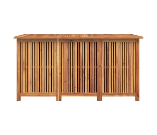 Caja de almacenaje de jardín madera maciza acacia 150x80x75 cm