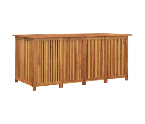 Caja de almacenaje de jardín madera maciza acacia 175x80x75 cm