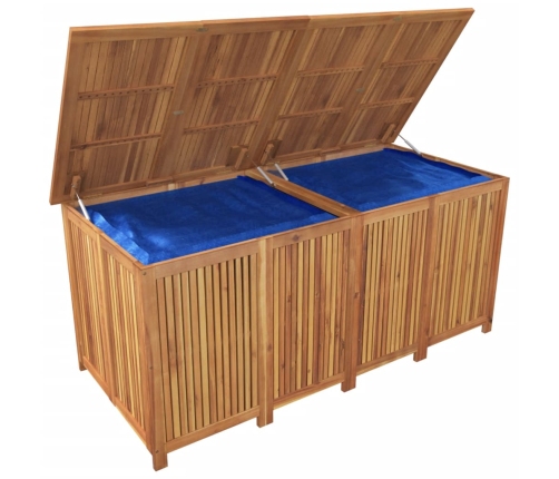 Caja de almacenaje de jardín madera maciza acacia 175x80x75 cm