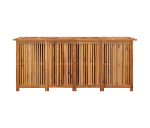 Caja de almacenaje de jardín madera maciza acacia 175x80x75 cm