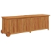 vidaXL Caja de almacenaje jardín con ruedas madera acacia 150x50x58 cm