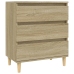 Aparador de madera contrachapada roble Sonoma 60x35x70 cm