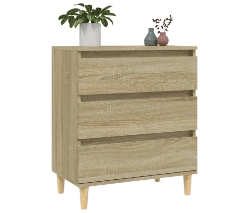 Aparador de madera contrachapada roble Sonoma 60x35x70 cm