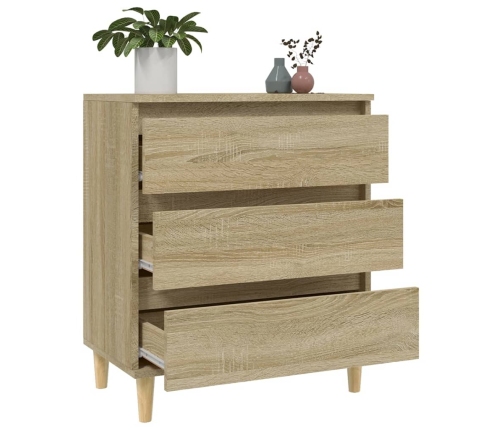 Aparador de madera contrachapada roble Sonoma 60x35x70 cm