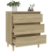 Aparador de madera contrachapada roble Sonoma 60x35x70 cm