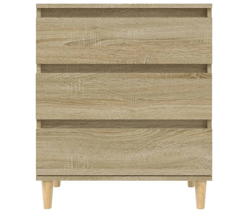 Aparador de madera contrachapada roble Sonoma 60x35x70 cm