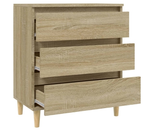 Aparador de madera contrachapada roble Sonoma 60x35x70 cm