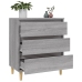 Aparador de madera contrachapada gris Sonoma 60x35x70 cm