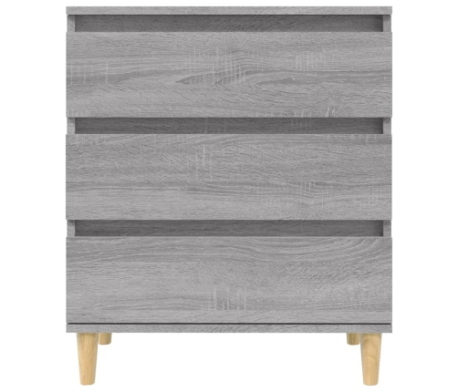 Aparador de madera contrachapada gris Sonoma 60x35x70 cm