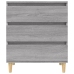 Aparador de madera contrachapada gris Sonoma 60x35x70 cm