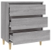 Aparador de madera contrachapada gris Sonoma 60x35x70 cm