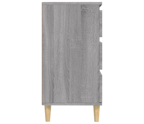 Aparador de madera contrachapada gris Sonoma 60x35x70 cm