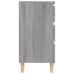 Aparador de madera contrachapada gris Sonoma 60x35x70 cm