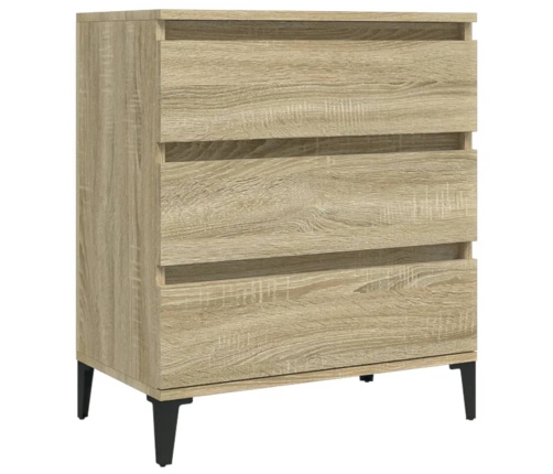 Aparador de madera contrachapada roble Sonoma 60x35x70 cm