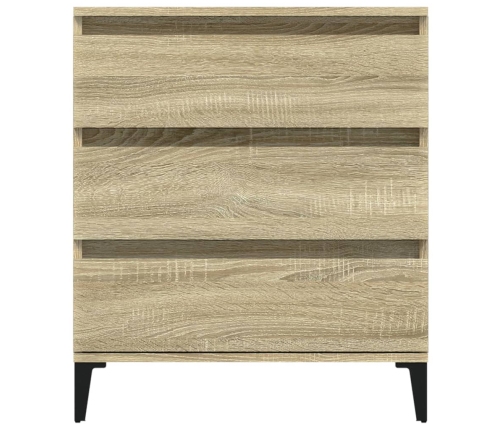 Aparador de madera contrachapada roble Sonoma 60x35x70 cm