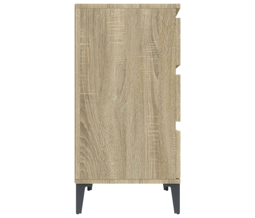 Aparador de madera contrachapada roble Sonoma 60x35x70 cm