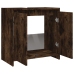 Armario de baño madera contrachapada roble ahumado 60x33x61 cm