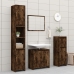 Armario de baño madera contrachapada roble ahumado 60x33x61 cm