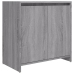 Armario de baño madera contrachapada gris Sonoma 60x33x61 cm