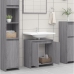 Armario de baño madera contrachapada gris Sonoma 60x33x61 cm