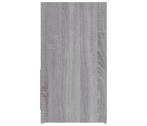 Armario de baño madera contrachapada gris Sonoma 60x33x61 cm