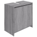 Armario de baño madera contrachapada gris Sonoma 60x33x61 cm